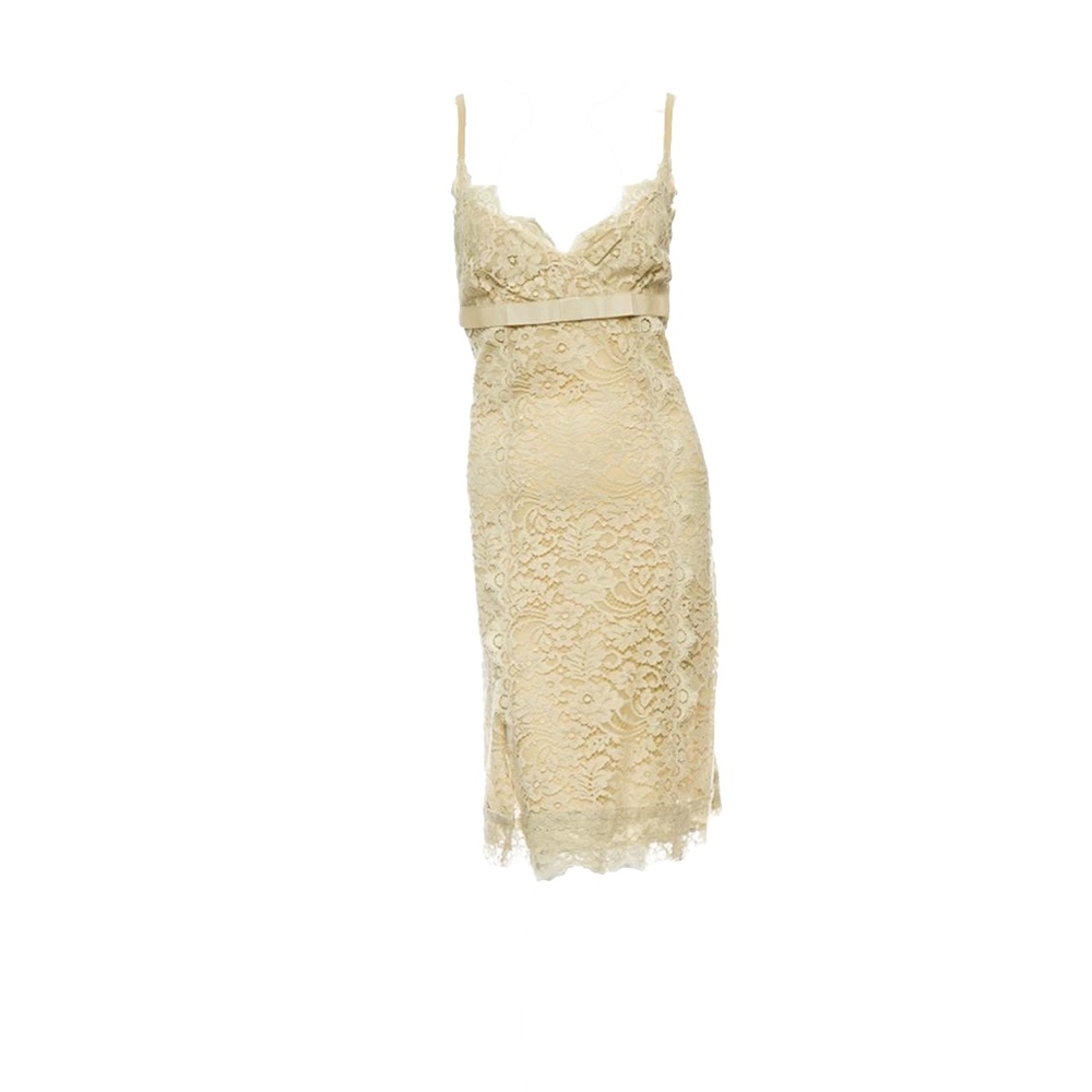 Dolce & Gabbana Taupe Lace Dress